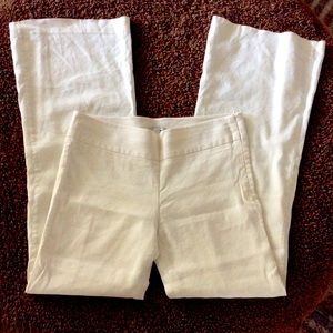 Bebe white linen pants